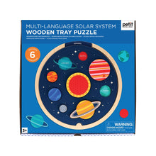 Load image into Gallery viewer, Multi-Language Solar System Wooden Tray Puzzle