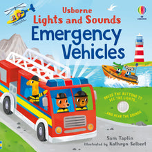 Load image into Gallery viewer, Lights And Sounds Emergency Vehicles Board Book