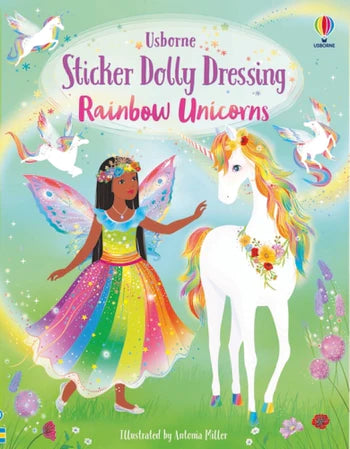 Sticker Dolly Dressing Rainbow Unicorns Book