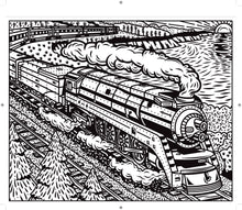 Load image into Gallery viewer, Trains Magic Painting Book