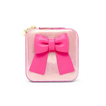 Load image into Gallery viewer, Shiny Jumbo Bow Jewelry Box Hot Pink