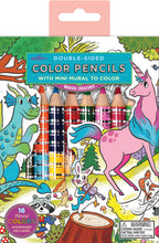 Load image into Gallery viewer, Magical Creatures Double-Sided Color Pencils With Mini Mural