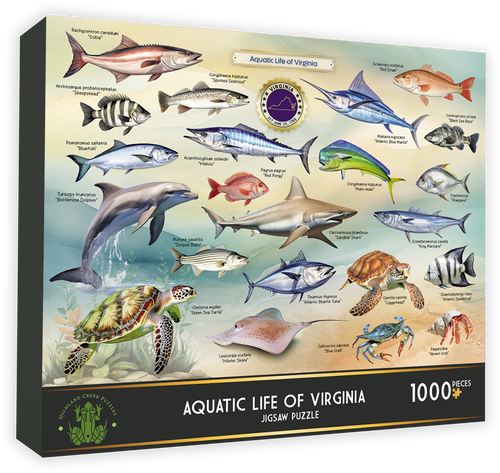 1000 Piece Aquatic Life Of Virginia Puzzle