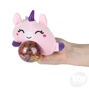 Unicorn Plush Squeezy Bead Ball