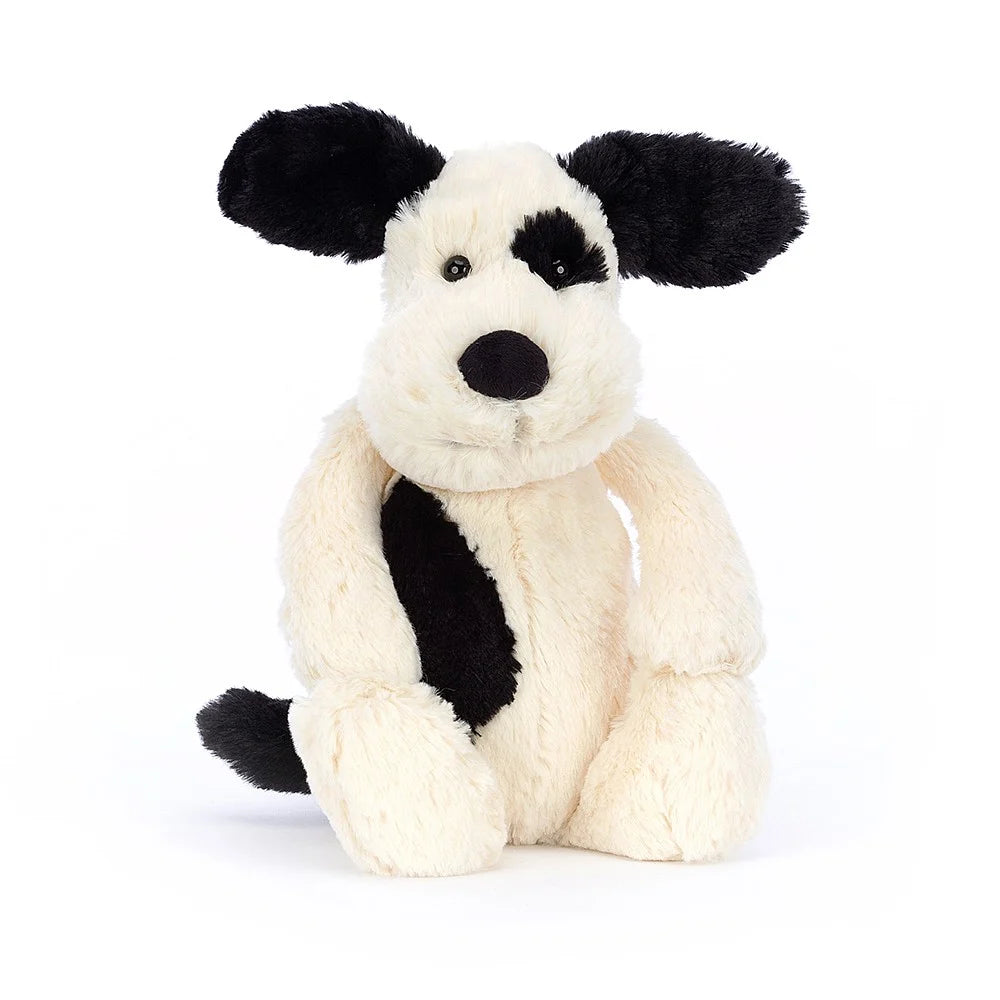 Big Bashful Black & Cream Puppy
