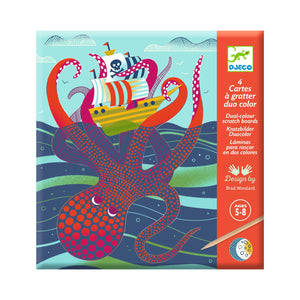 Topsy-Turvy Dual-Color Scratch Cards