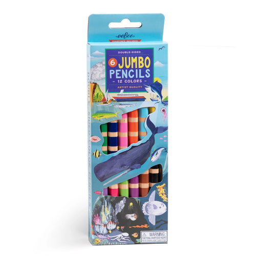 Under The Sea 6 Double Sided Jumbo Pencils