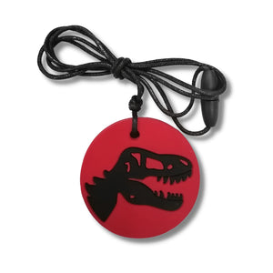 Dino Pendant Red/Black