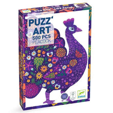Load image into Gallery viewer, 500 Piece Puzz&#39; Art Peacock Puzzle