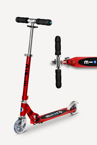 Red Micro Sprite 2 Wheeled Scooter