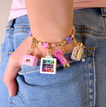Load image into Gallery viewer, Gold Glitter Lip Gloss Charm