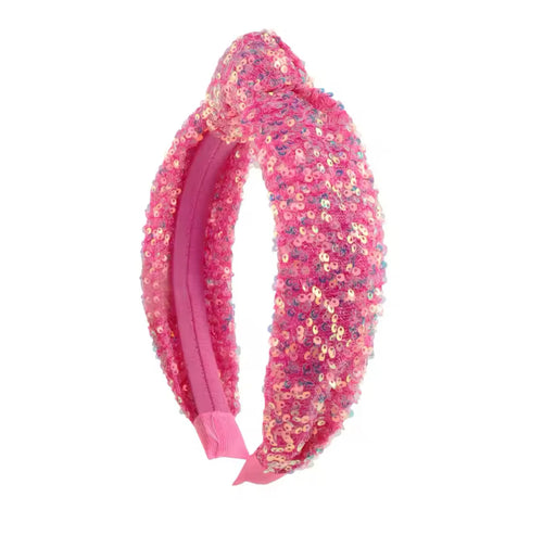 Glinda Pink Sequin Headband
