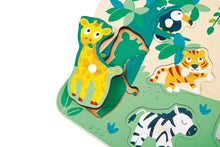 Load image into Gallery viewer, Wild Animals Peg Puzzle