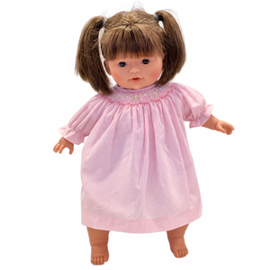 15" Megan Doll Brunette Pigtails With Brown Eyes