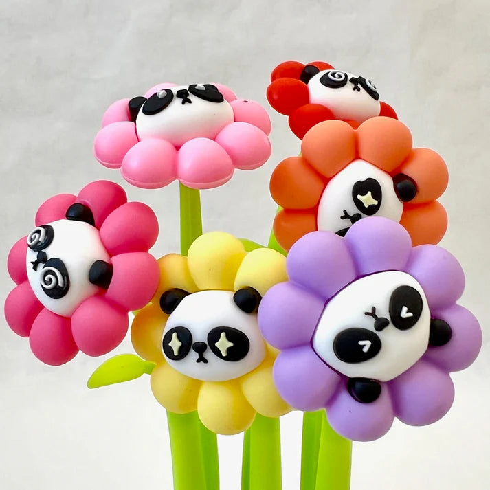 Flower Panda Wiggle Gel Pen