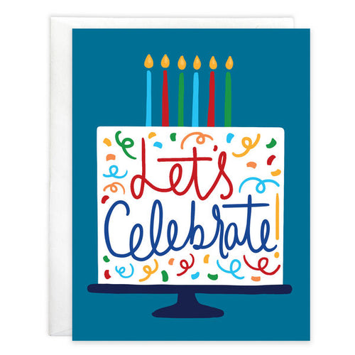Let's Celebrate Cake Birthday Card