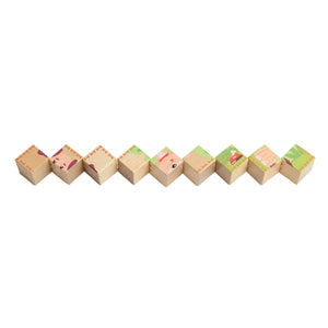 Wooden Cube Snake Puzzle