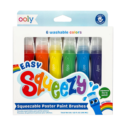 Easy Squeezy Poster Paint Brushes