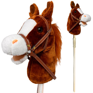 Playful Minds 37" Brown Bay Stick Pony