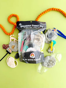 Dino Fossil Cookies & Cream KidDough Play Kit