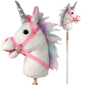 37" Unicorn Stick Pony