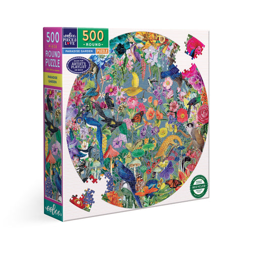 500 PC Paradise Garden Round Puzzle