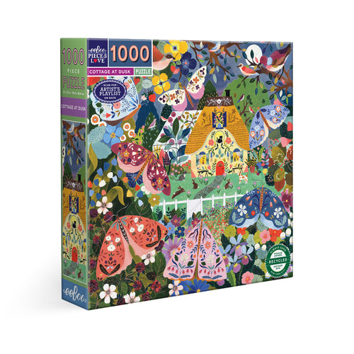 1000 PC Cottage At Dusk Puzzle