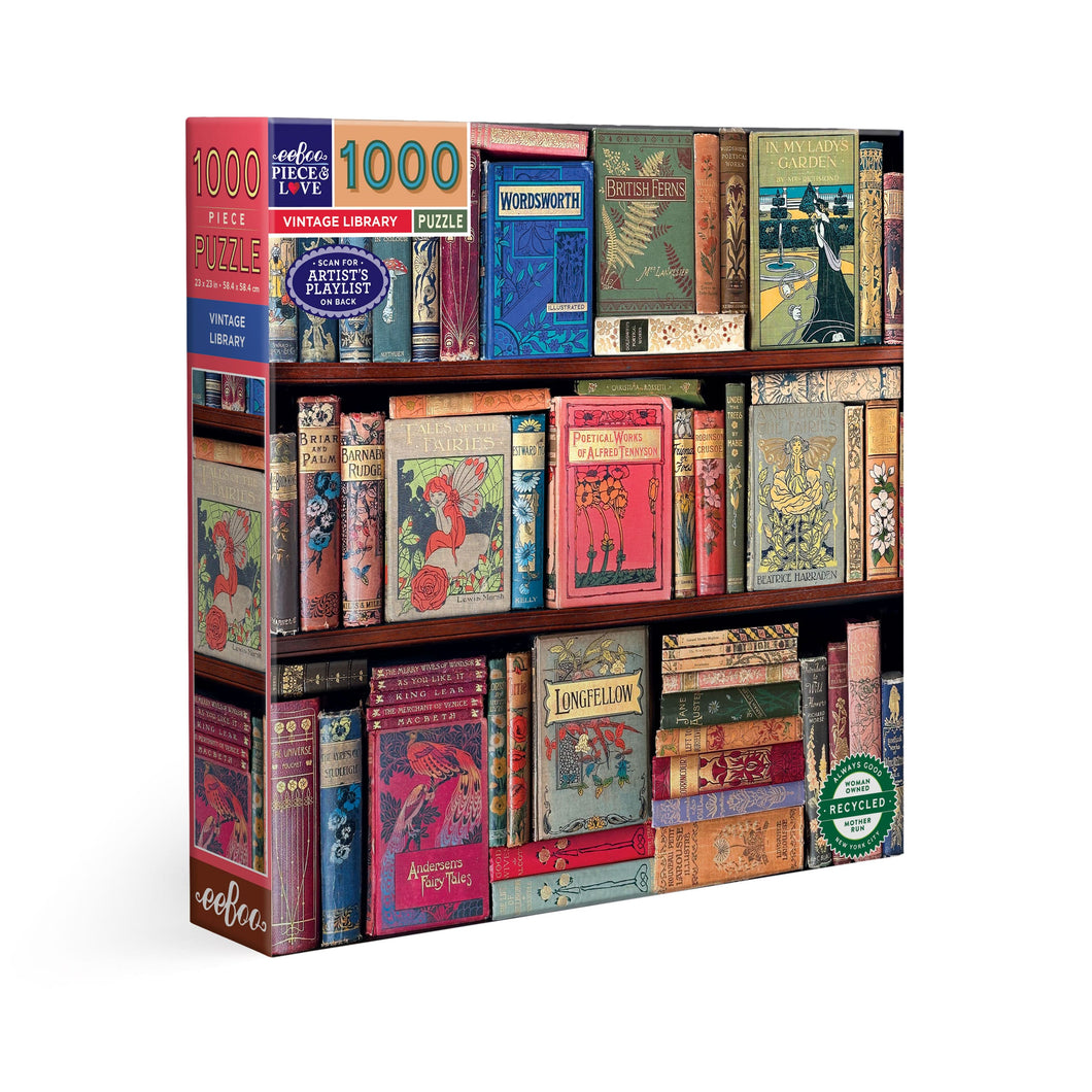 1000 PC Vintage Library Puzzle