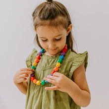 Load image into Gallery viewer, Princess &amp; The Pea Necklace Bright Rainbow