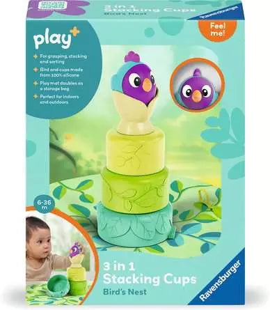 Play+ 3-in-1 Stacking Cups Bird's Nest