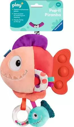 Play+ Pop-It Piranha Red