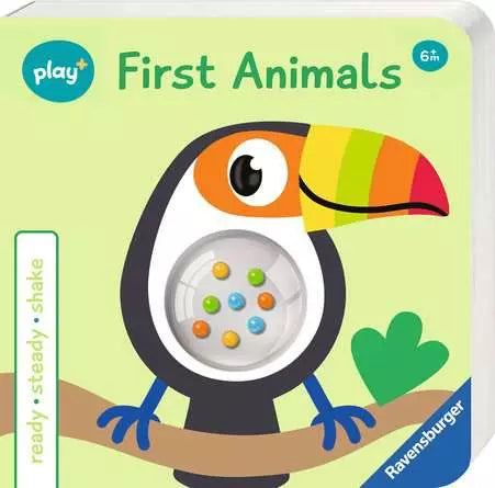 Play+ Ready, Steady, Shake First Animals Board Book