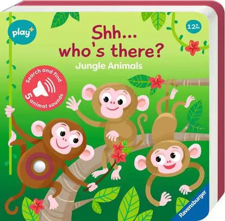 Play+ Shh... Who's There? Jungle Animals Board Book