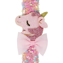 Load image into Gallery viewer, Unicorn Sequin Slap Bracelet