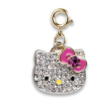 Load image into Gallery viewer, Gold Bling Hello Kitty Charm