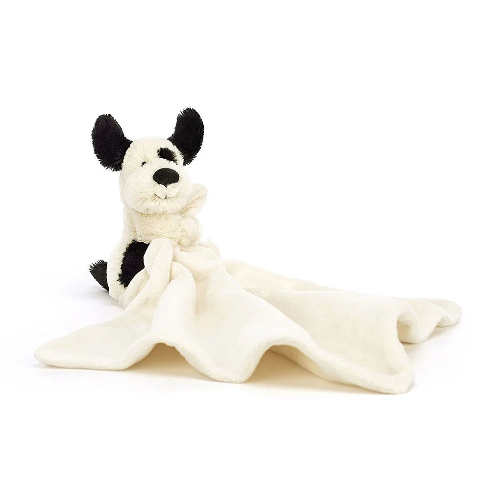 Bashful Black And Cream Puppy Soother