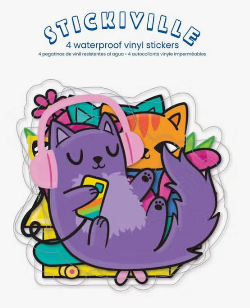 Silly Kitties Vinyl Stickers