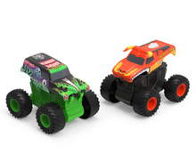 Load image into Gallery viewer, Monster Jam Click &amp; Flip Grave Digger &amp; El Toro Loco