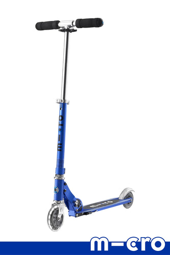 Sapphire Blue Micro Sprite LED 2 Wheeled Scooter