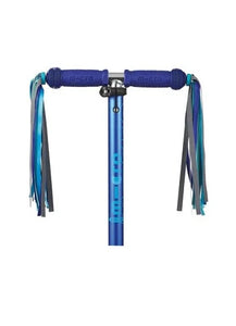 Scooter Handlebar Streamers Reflective Blue