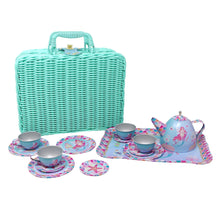 Load image into Gallery viewer, Shimmering Mermaid Tea Set In Basket