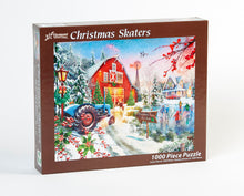 Load image into Gallery viewer, 1000 PC Christmas SKaters Puzzle