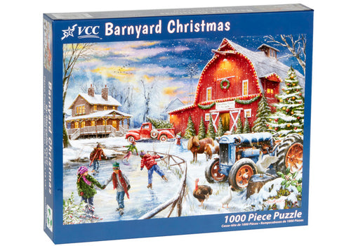 1000 PC Barnyard Christmas Puzzle