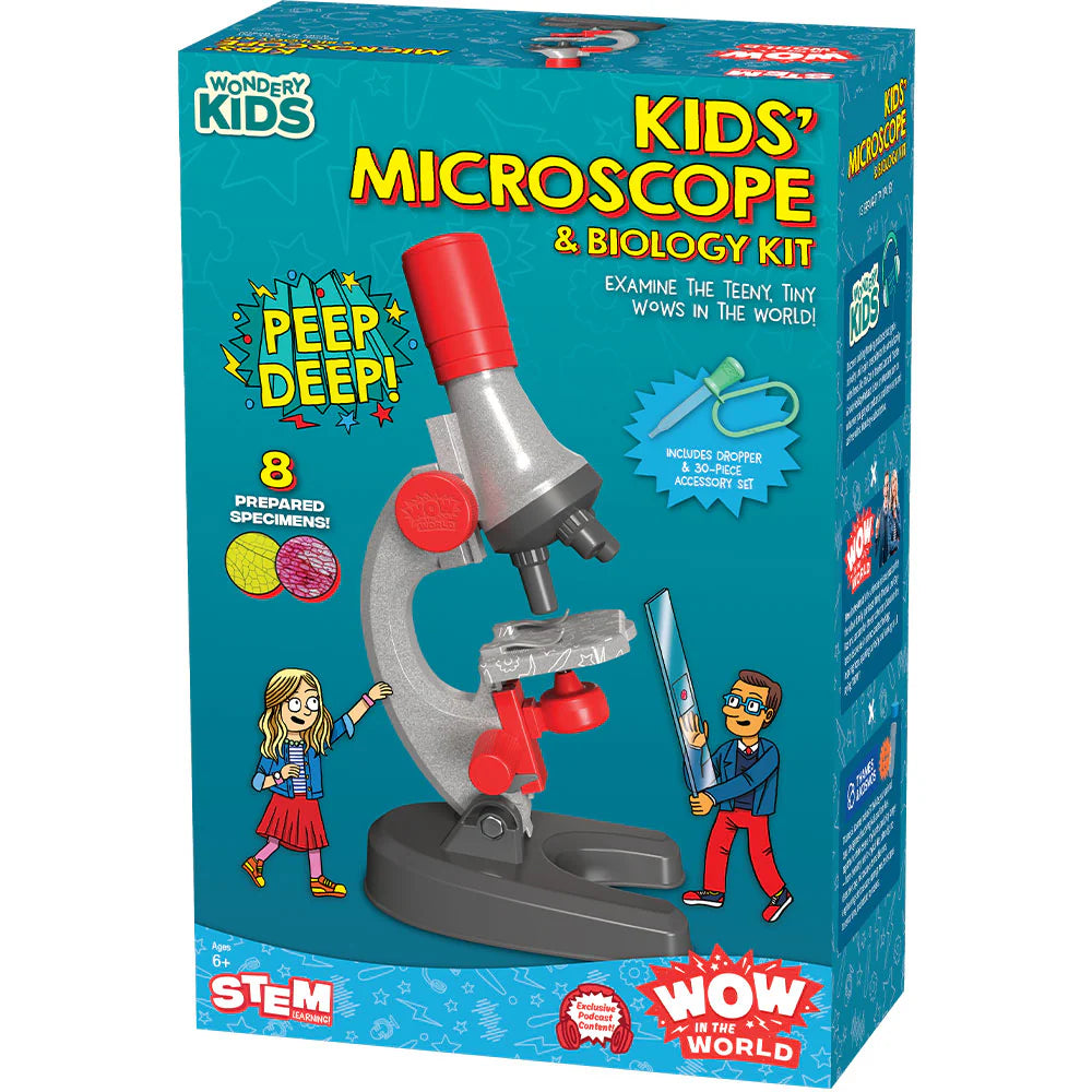 Wow In The World Kid's Microscope & Biology Kit