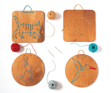 Load image into Gallery viewer, Wooden Embroidery Kit Animals