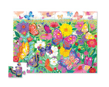 Load image into Gallery viewer, 36 Piece Butterfly Garden Foil Stamped Puzzle