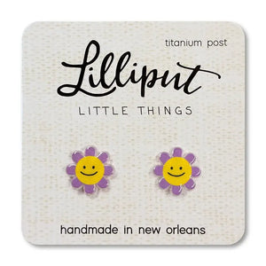 Happy Daisy Earring Purple