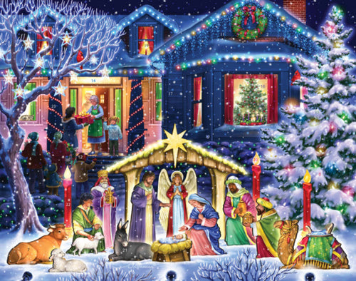 Nighttime Nativity Advent Calendar