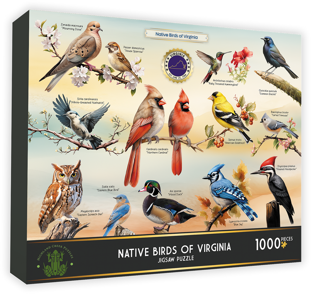 1000 Piece Native Birds Of Virginia Puzzle