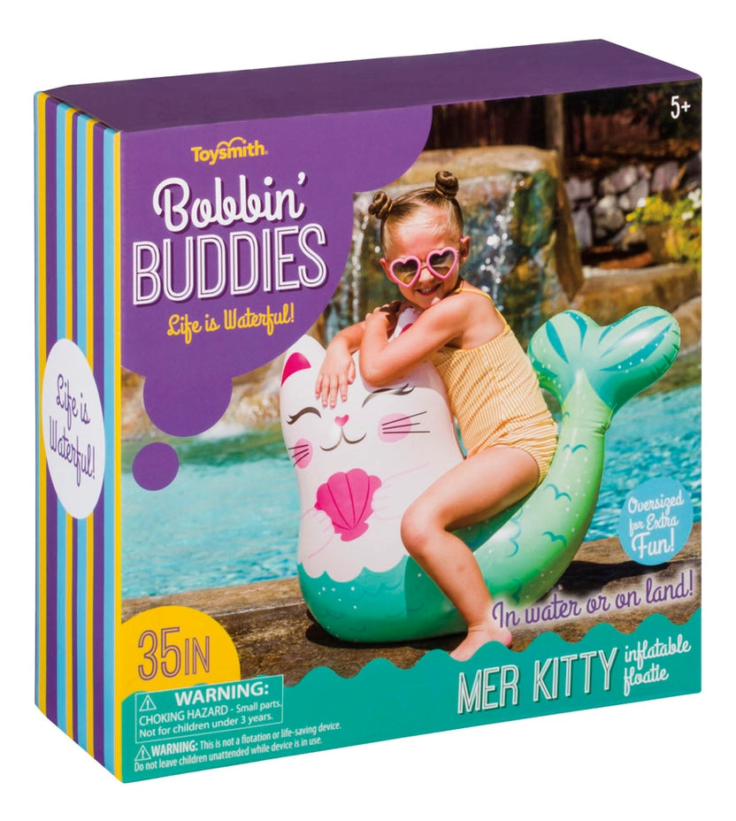 Bobbin Buddies Inflatable Mer-Kitty Water Float